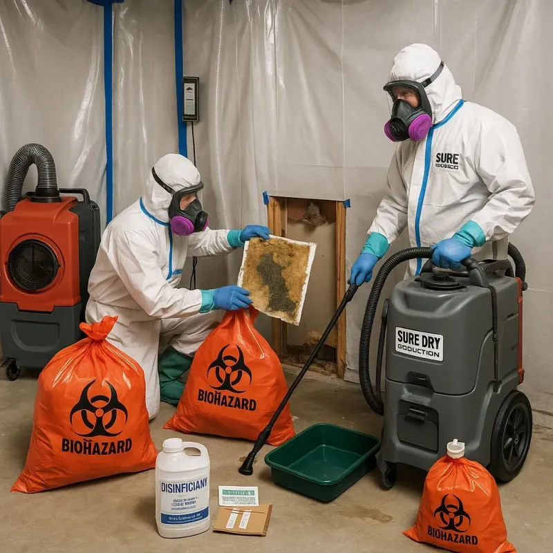 Contaminated Water Handling Protocols process in Caldwell, OH